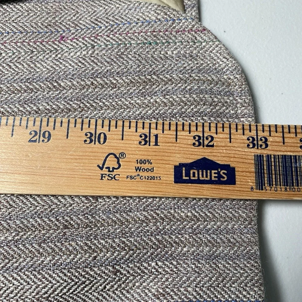 80s Chaps by Ralph Lauren Sport Coat (42L) 2B1V Summer Tweed Herringbone Stripe